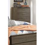 Vestavia Panel Chest - Grey/Dark Brown